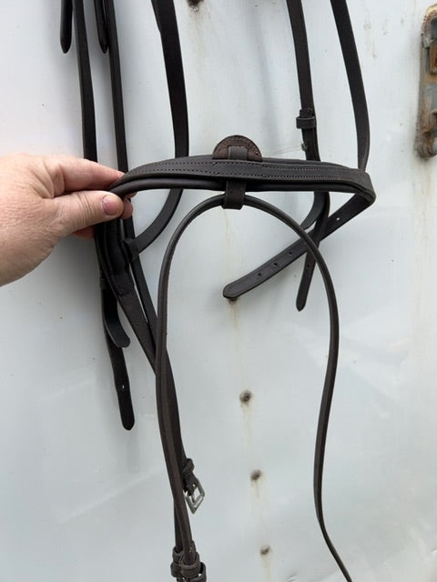 Brown Richtan Headstall with Removable Flash, Ex Full