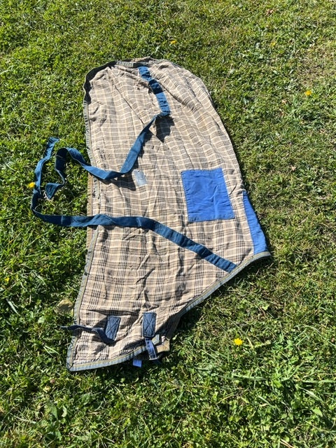 Baker Plaid Baker Stable Sheet, 72"