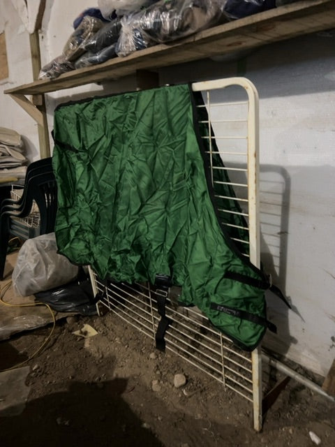 Green Glover Equine Nylon sheet, 62”