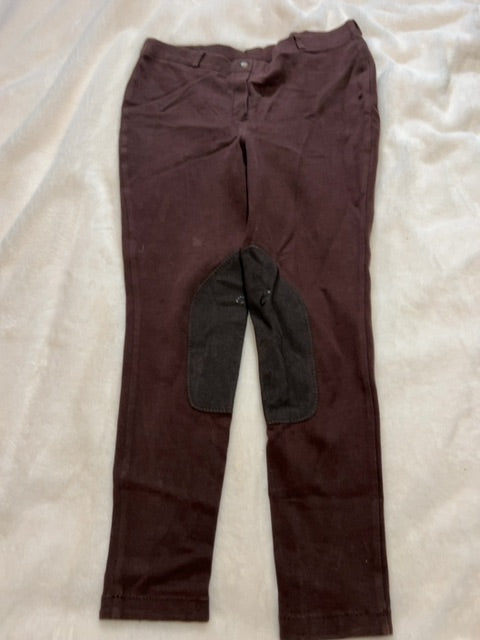 Brown Elation Kneepatch Breeches, 34