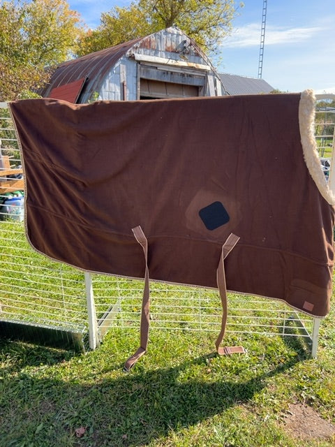 Brown Kavalkade Fleece cooler, Large
