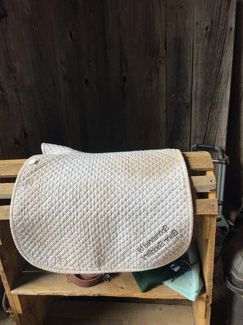 White  Dressage Pad, Full